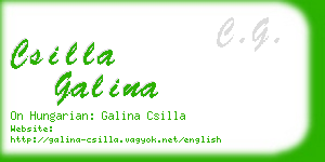 csilla galina business card